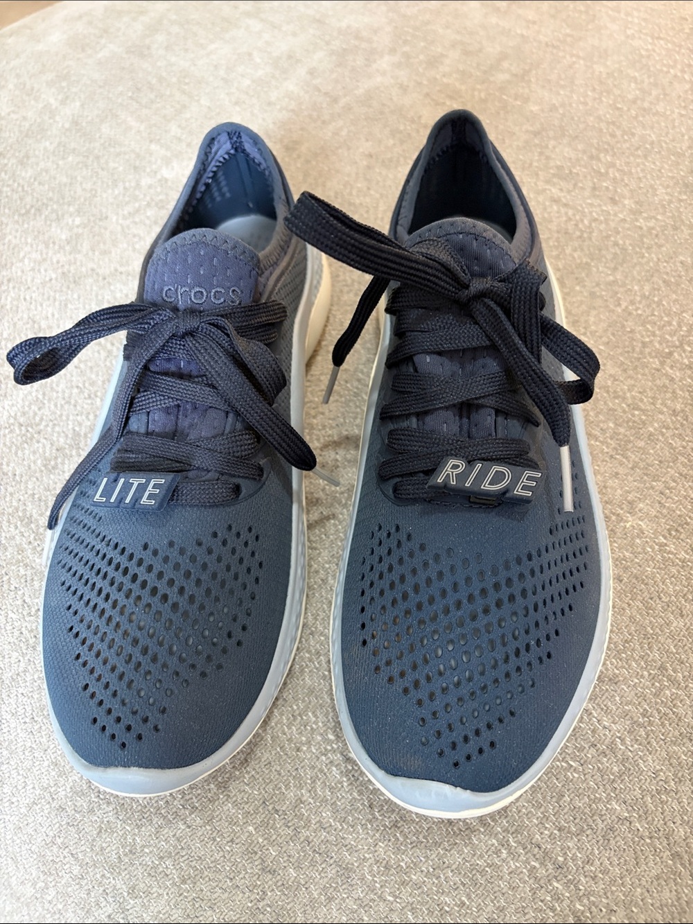 CROCS LiteRide Women's Sneakers in Navy and Black